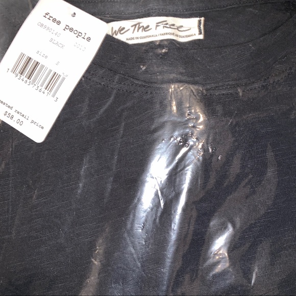 NEW Free People We The Free Arden Tee - Black - Picture 15 of 16